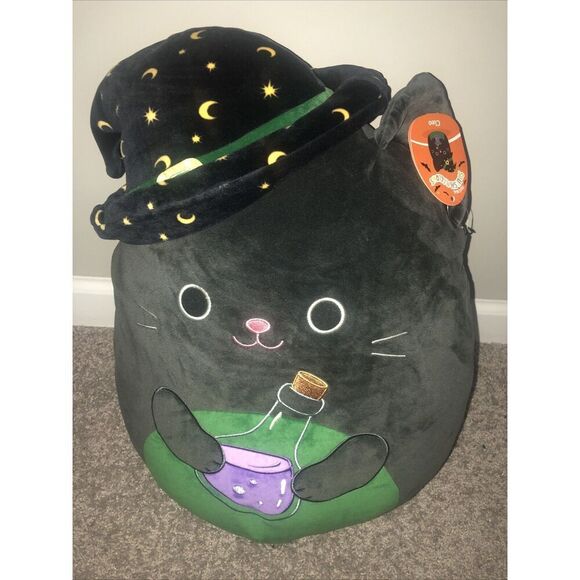 SQUISHMALLOWS Halloween CLEO the Cat WITCH Plush / Stuffed Animal - 16” NWT - Picture 2 of 16
